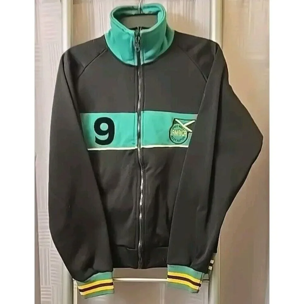 Retro-League Jamaica Football Federation Zip-Up Jacket Sz S‎
